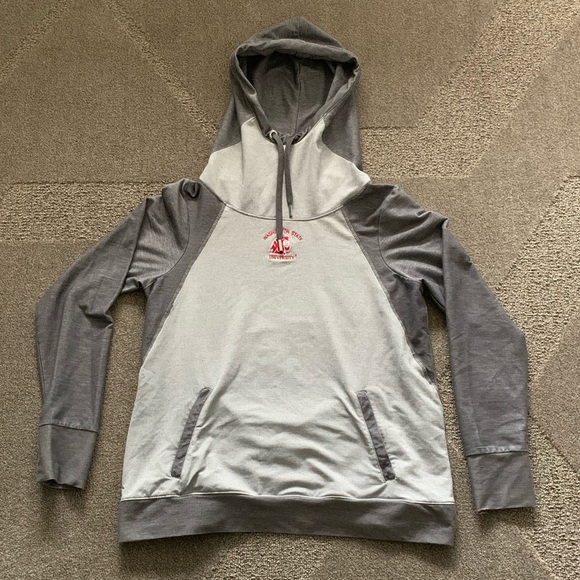 Washington State University Gray Color Block Performance Hoodie - Picture 1 of 7